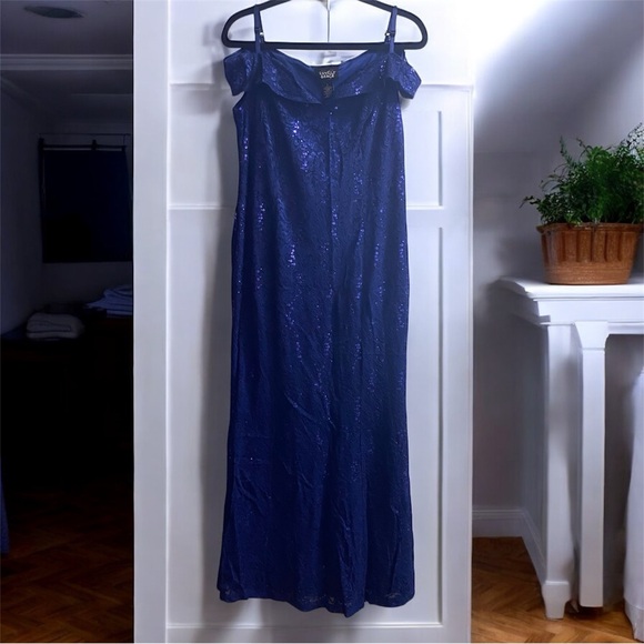 Lovely Grace Dresses & Skirts - Blue Sequin Gown
Beautiful Dress Occasion 
#N071